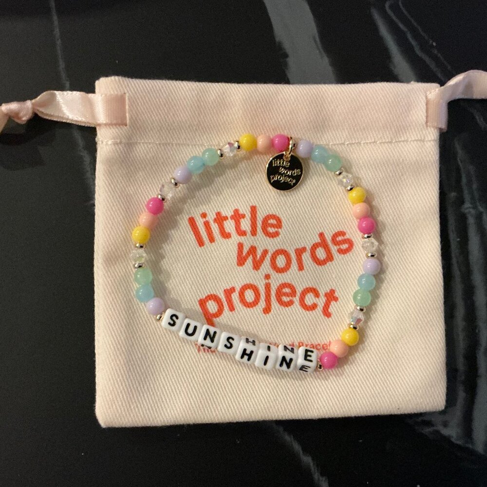 Little Words Project Bracelet 'Sunshine' NWT S/M